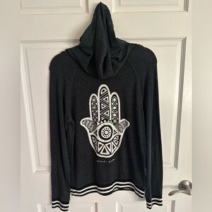 Spiritual Gangster Black and White Sweater